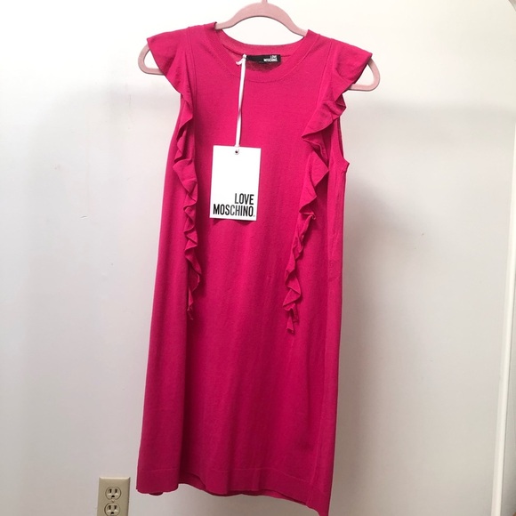 Love Moschino | NWT Fuchsia Pink Dress Size 6 - Picture 4 of 11